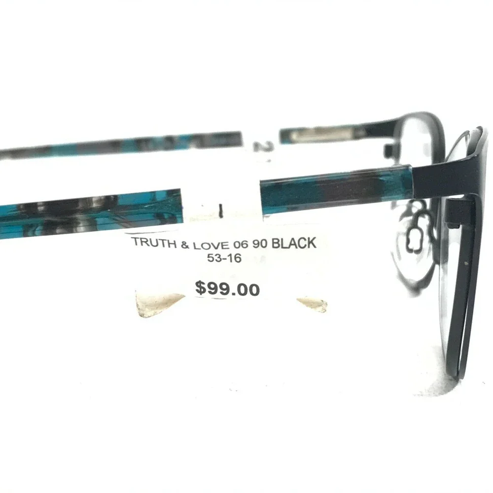 Truth & Love T & L 06 COL 90 Eyeglasses Frames Black Tortoise Cat Eye 53-16-135